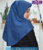 مقنعه آبی درباری کد 10 - Image 3