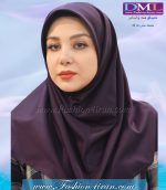 مقنعه بادمجانی کد 10