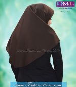 مقنعه قهوه ای سوخته کد 10 - Image 3