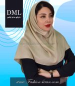 مقنعه کرم روشن کد 10 - Image 2