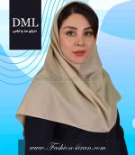 مقنعه کرم روشن کد 10