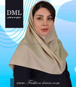 مقنعه کرم روشن کد 10