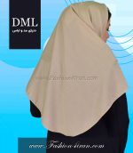 مقنعه کرم روشن کد 10 - Image 4