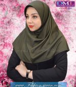 مقنعه سبز زیتونی کد 10 - Image 2