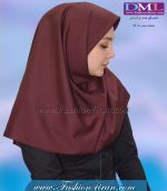 مقنعه زرشکی کد 10 - Image 4