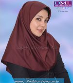 مقنعه زرشکی کد 10