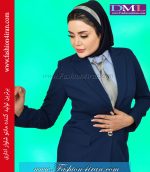 کت شلوار فیونا سرمه ای روشن کد 104