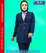 کت شلوار فیونا سرمه ای روشن کد 104 - Image 6