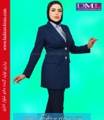 کت شلوار فیونا سرمه ای روشن کد 104 - Image 3