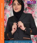 مانتو شلوار نوک مدادی نارنجی کد 109 - Image 7