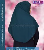 مقنعه کرپ رنگ کله غازی تیره کد 11 - Image 3