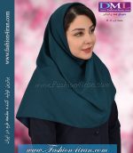 مقنعه کرپ رنگ کله غازی تیره کد 11