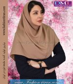 مقنعه کرپ نخودی کد 11