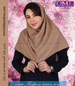 مقنعه کرپ نخودی کد 11