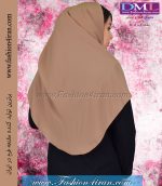 مقنعه کرپ نخودی کد 11 - Image 2