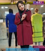 مانتو شلوار مازراتی زرشکی کد 142 - Image 3