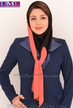 مقنعه فرم کد18 حریر گلبهی