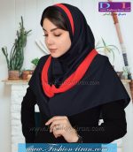 مقنعه حریر قرمز کد 21