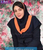 مقنعه حریر نارنجی کد 21