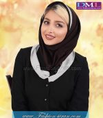 مقنعه حریر سفید کد 21