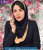 مقنعه حریر طلایی کد 21 - Image 3