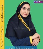 مقنعه حریر زرد کد 38 - Image 3