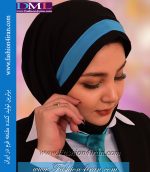 مقنعه کراواتی حریر فیروزه ای کد 41 - Image 3