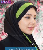 مقنعه کراواتی حریر فسفوری کد 41