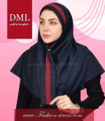 مقنعه کراواتی حریر قرمز کد 41 - Image 4