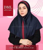 مقنعه کراواتی حریر قرمز کد 41 - Image 3