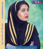 مقنعه کد 42 با شال زرد