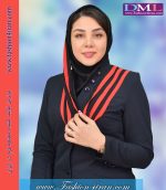 مقنعه حریر شالی قرمز کد 43