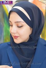 مقنعه شالی تل طلایی کد 44 - Image 3