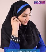 مقنعه با تل آبی کد46 - Image 4