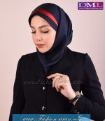 مقنعه با تل قرمز