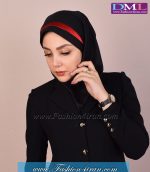 مقنعه با تل قرمز کد46 - Image 6