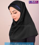 مقنعه با تل سرمه ای کد46 - Image 3