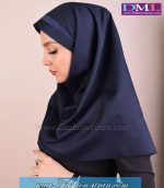 مقنعه با تل سرمه ای کد46 - Image 5