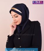 مقنعه با تل طلایی کد46 - Image 5