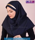 مقنعه با تل طلایی کد46 - Image 3