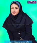 مقنعه با نقاب آبی کد 47 - Image 3