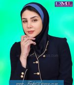 مقنعه با نقاب آبی کد 47