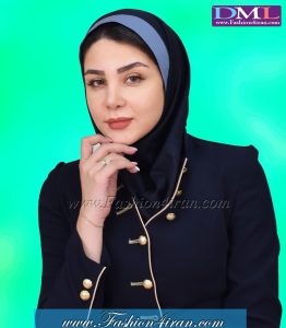 مقنعه نقاب آبی روشن کد 47