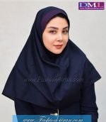 مقنعه با نقاب بادمجانی کد 47 - Image 2