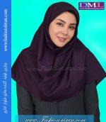 مقنعه بنفش تیره نقاب بنفش تیره کد 47