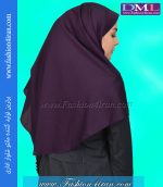مقنعه بنفش تیره نقاب بنفش تیره کد 47 - Image 3