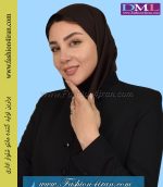 مقنعه قهوه ای نقاب قهوه ای کد 47 - Image 2