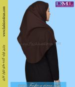 مقنعه قهوه ای نقاب قهوه ای کد 47 - Image 3