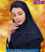 مقنعه سرمه ای نقاب سرمه ای کد 47