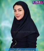 مقنعه سرمه ای نقاب سرمه ای کد 47 - Image 4